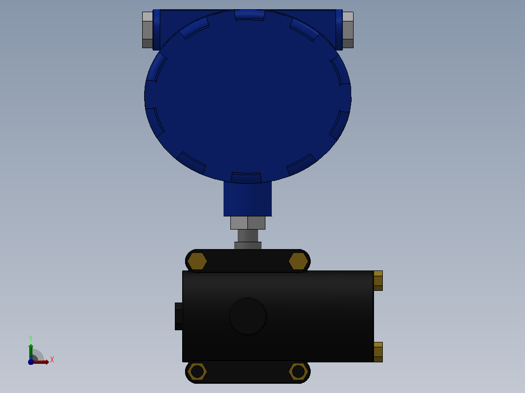 TEYC-1151DP型差压变送器[ TEYC-1151DP-3]前视图