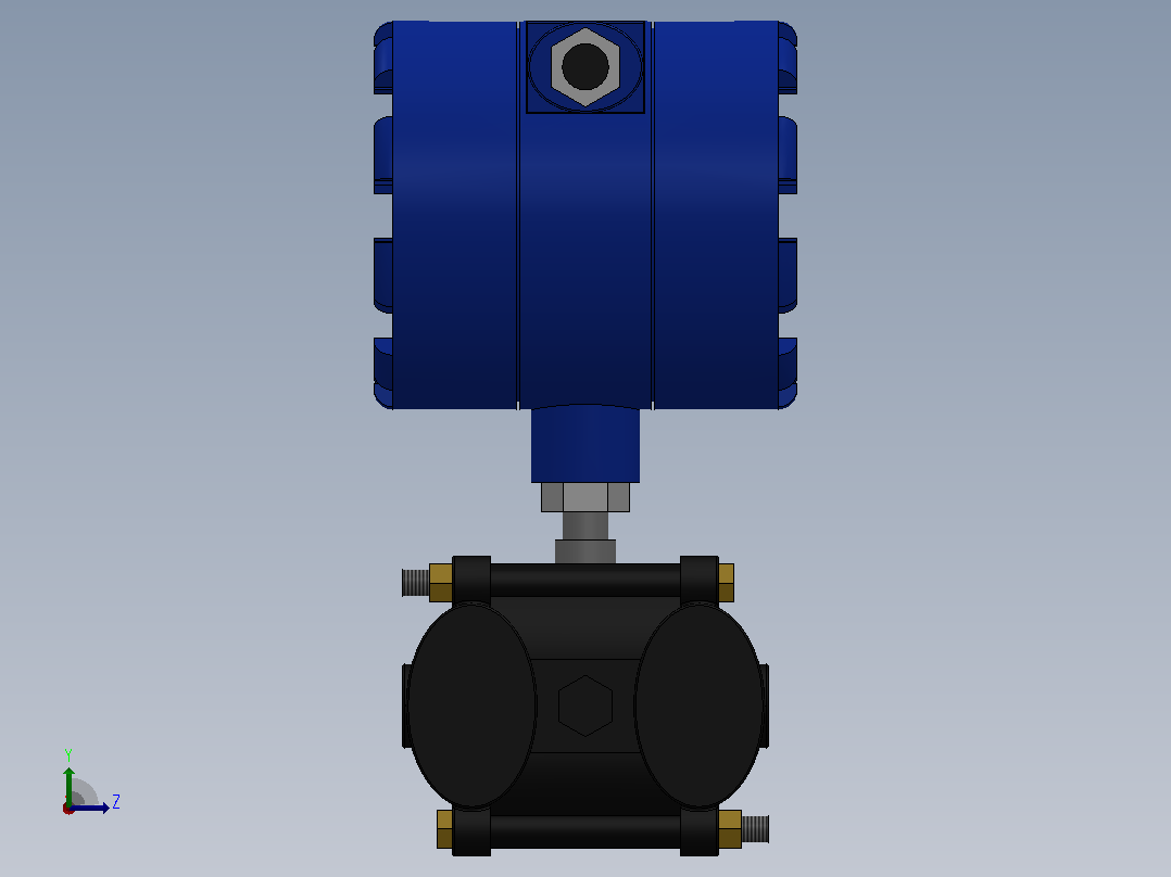 TEYC-1151DP型差压变送器[ TEYC-1151DP-3]左视图