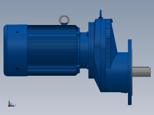 RXF97法兰轴伸式安装斜齿轮减速机RX97-Y7.5-4P-132M-M1-0°-Φ350左视缩略图