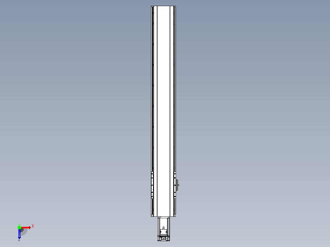 日规模组半封闭丝杆TPA-HNR-120D-1610C-L750-M-C-P40-N3俯视图