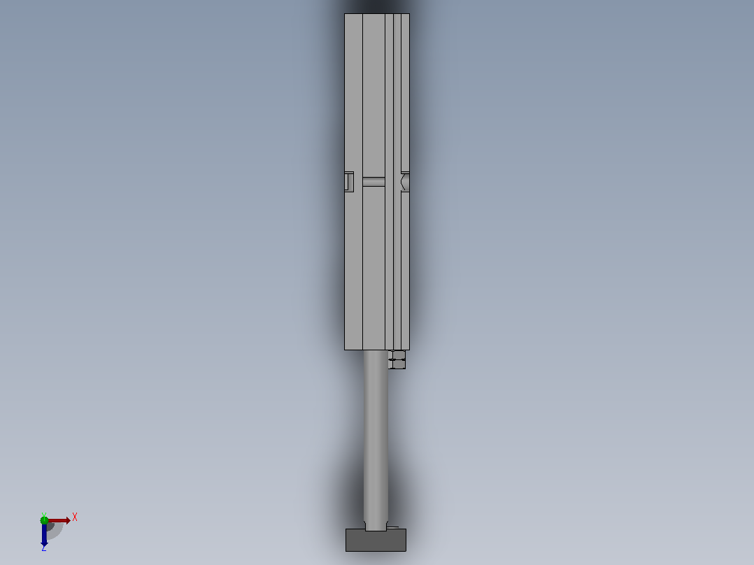TD φ25双轴气缸[TD25×100-SB2]俯视图