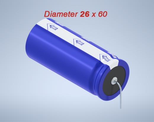 铝制轴向电解电容器。VX系列26x60毫米缩略图