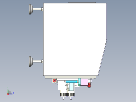 数控同轴剥线机3D图纸带CAD图 E280左视缩略图