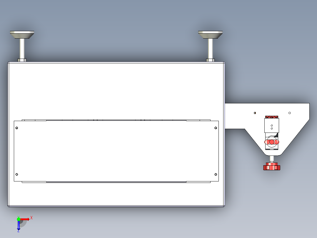 数控同轴剥线机3D图纸带CAD图 E280俯视图