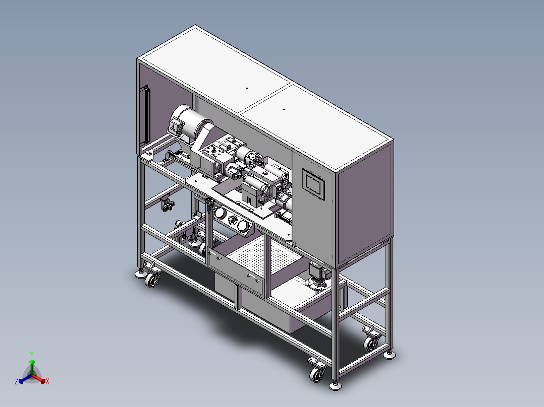 镗头机正等轴测图