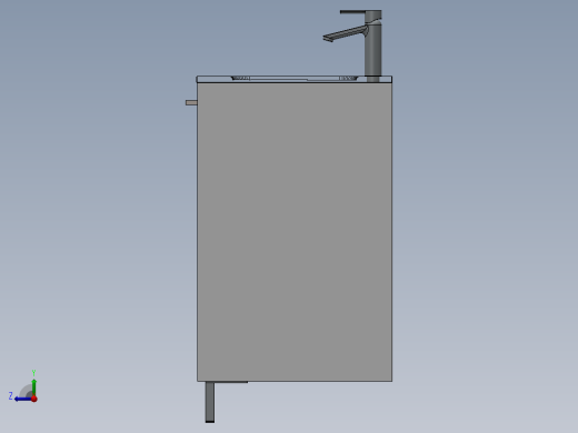 solidworks 浴室家具右视缩略图