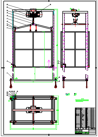 短行程简易升降机设计 包含CAD图纸说明文档参考资料