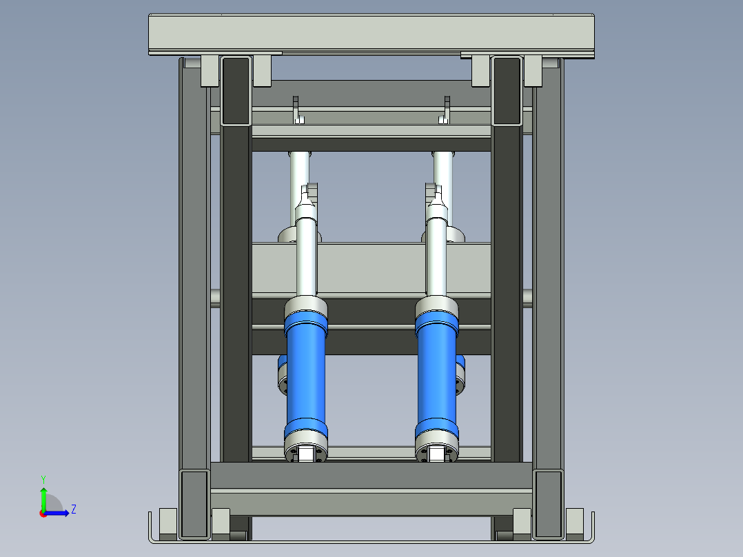 液压升降平台左视图