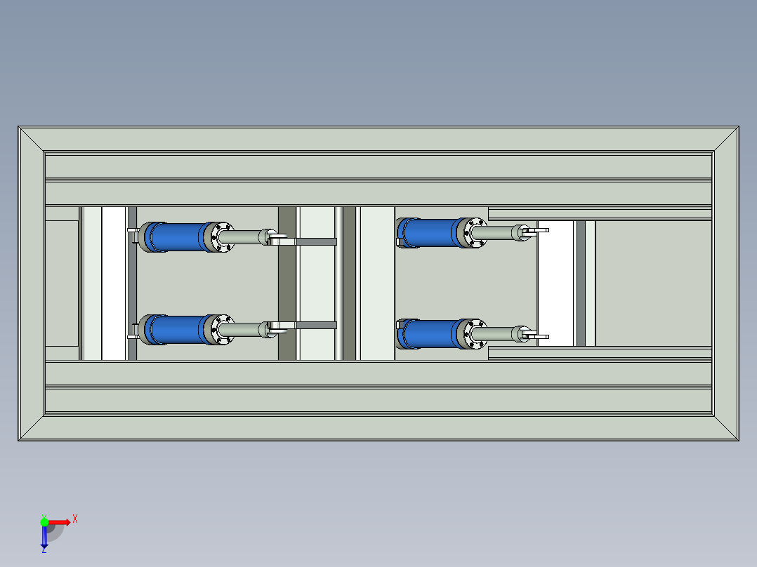 液压升降平台俯视图