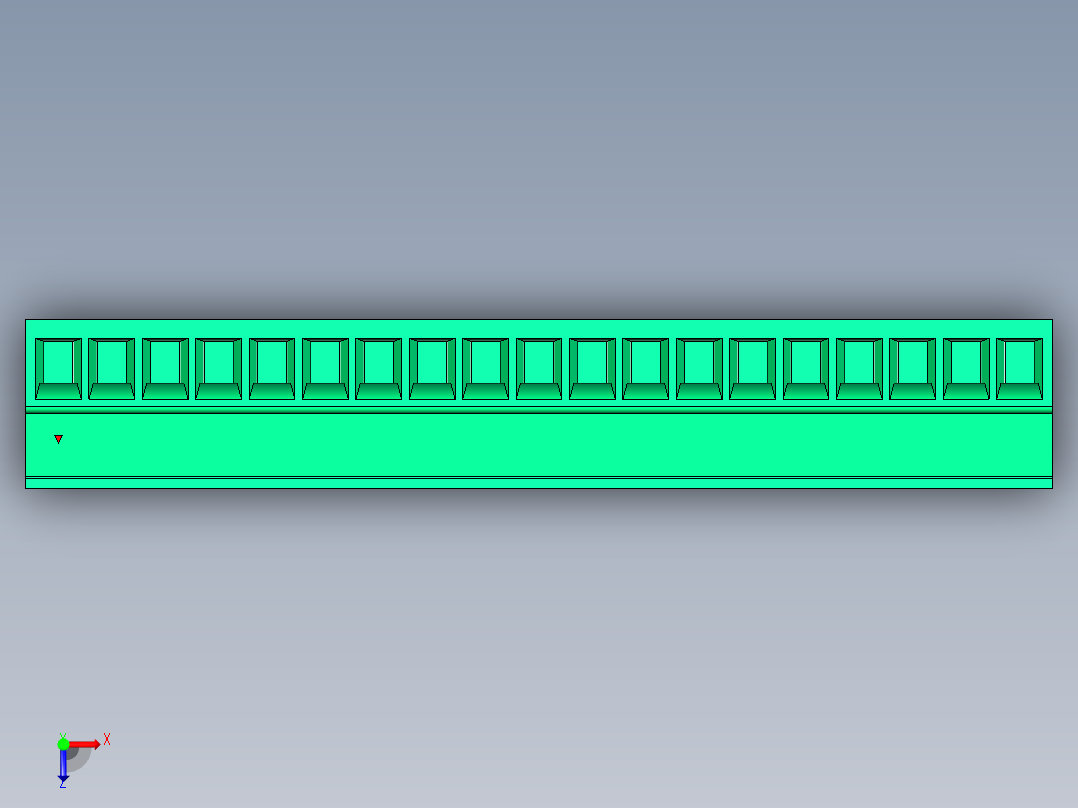 DEGSON 15EDG 系列 3.5mm 插拔式接线端子 FullPack-15EDGK-3.5-19P-14-00AH俯视图