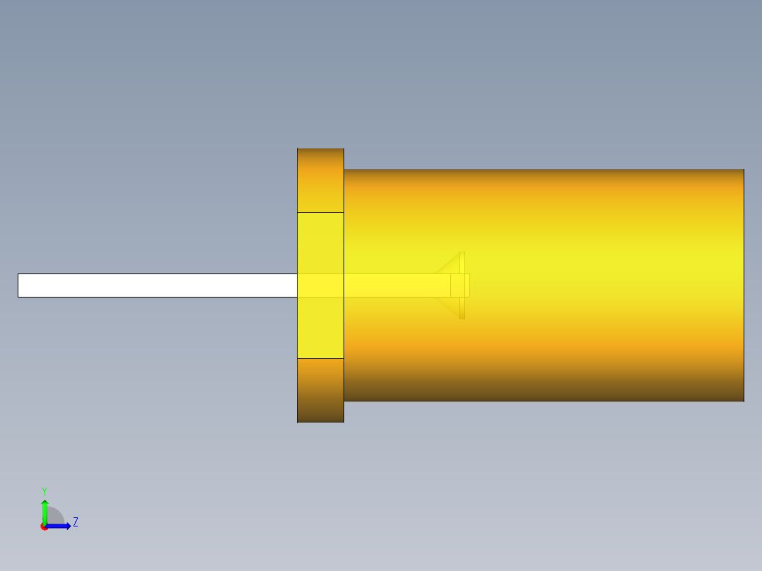 LED_Cylindrical_Amber_D5x9.6mm左视图
