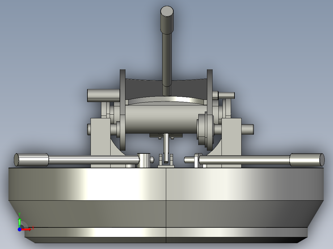 易于打开的压力设备盖前视图