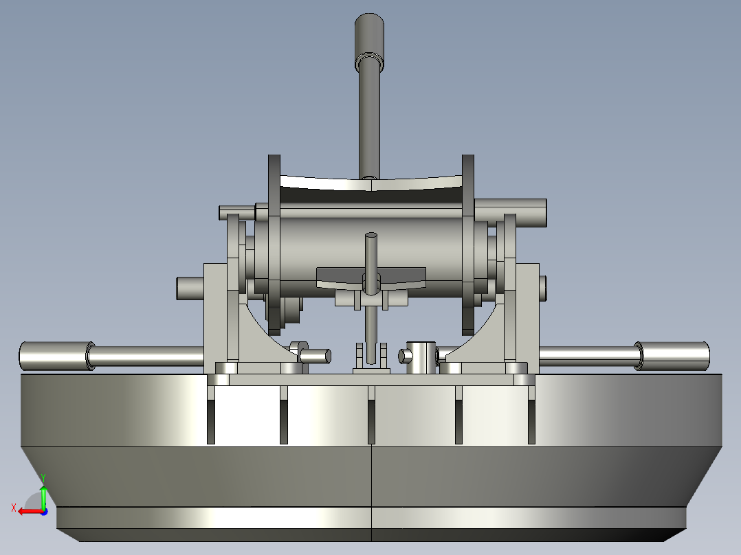 易于打开的压力设备盖后视图