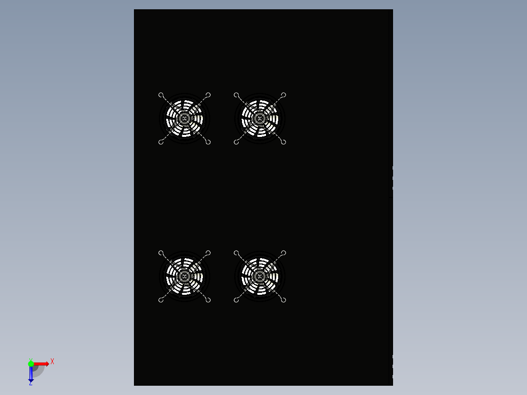 服务器机柜 (11)俯视图