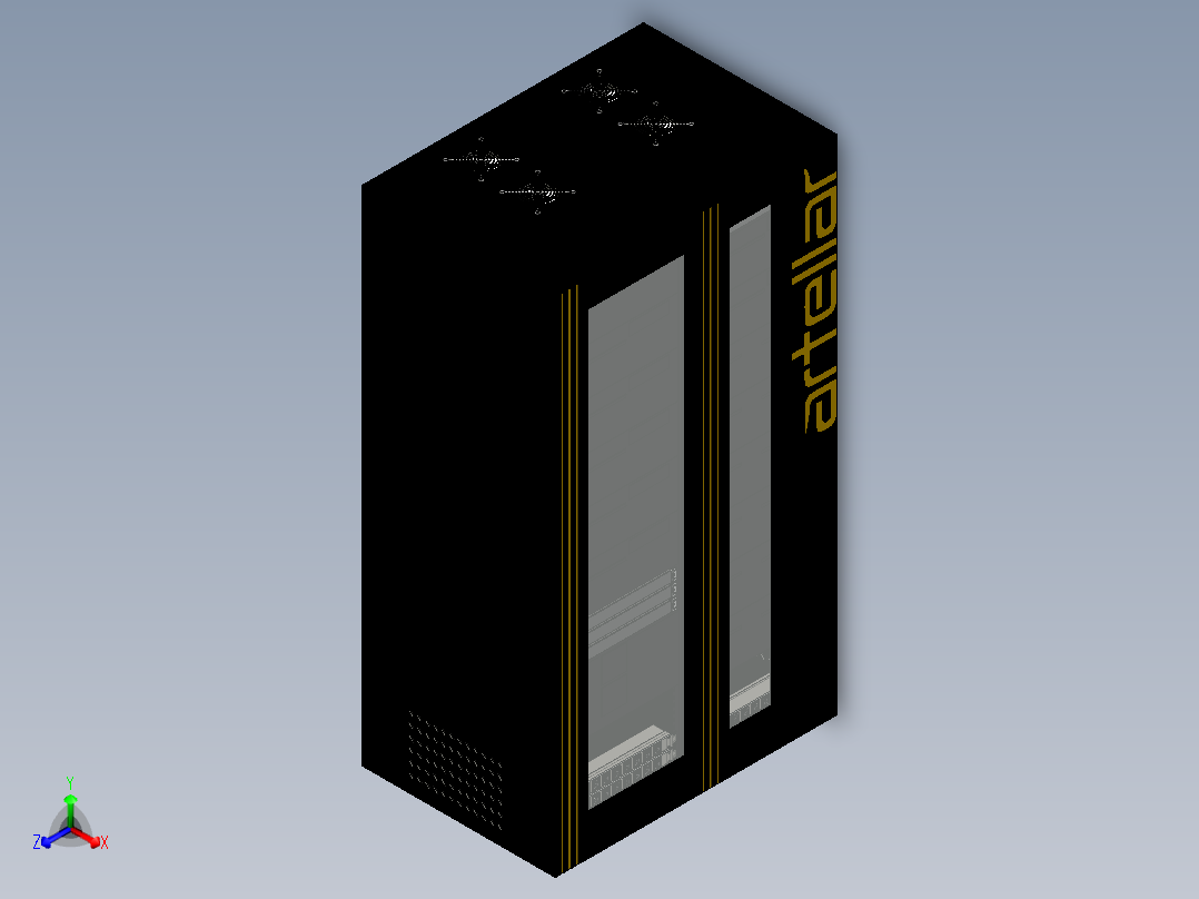 服务器机柜 (11)正等轴测图