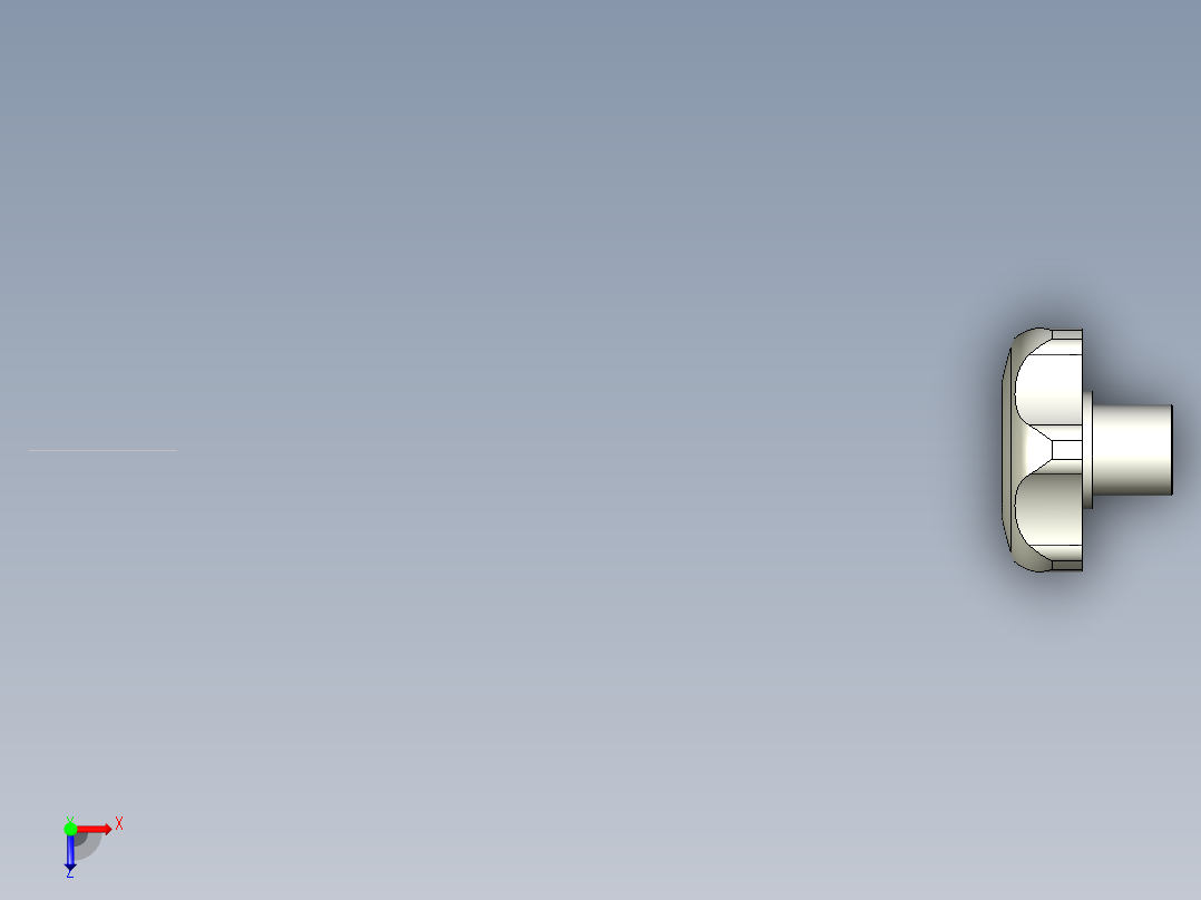 星型把手(A)EK-N-SUS,EK-R,-SUS,EK-T,-SUS多系列多零件图纸模型俯视图