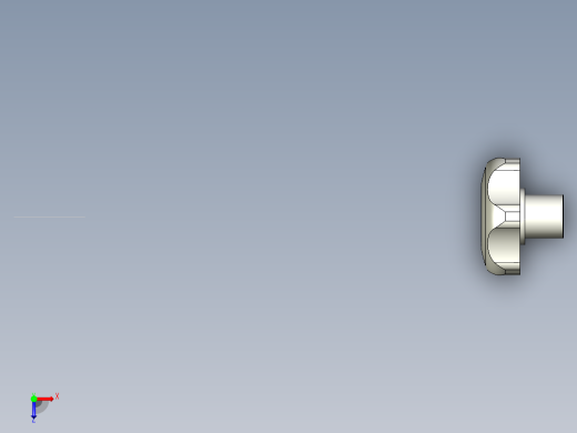 星型把手(A)EK-N-SUS,EK-R,-SUS,EK-T,-SUS多系列多零件图纸模型俯视缩略图