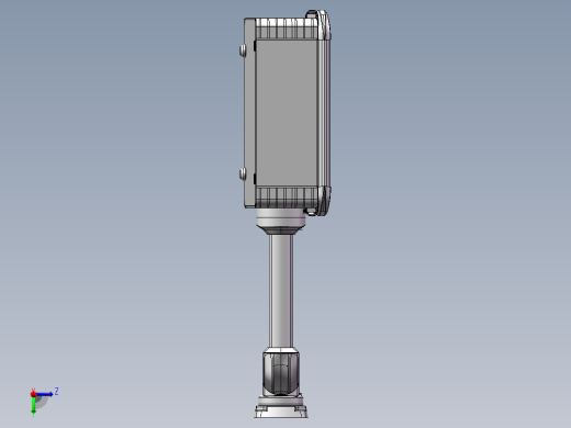 向上顶座+转角+箱体连接器+控制箱左视缩略图