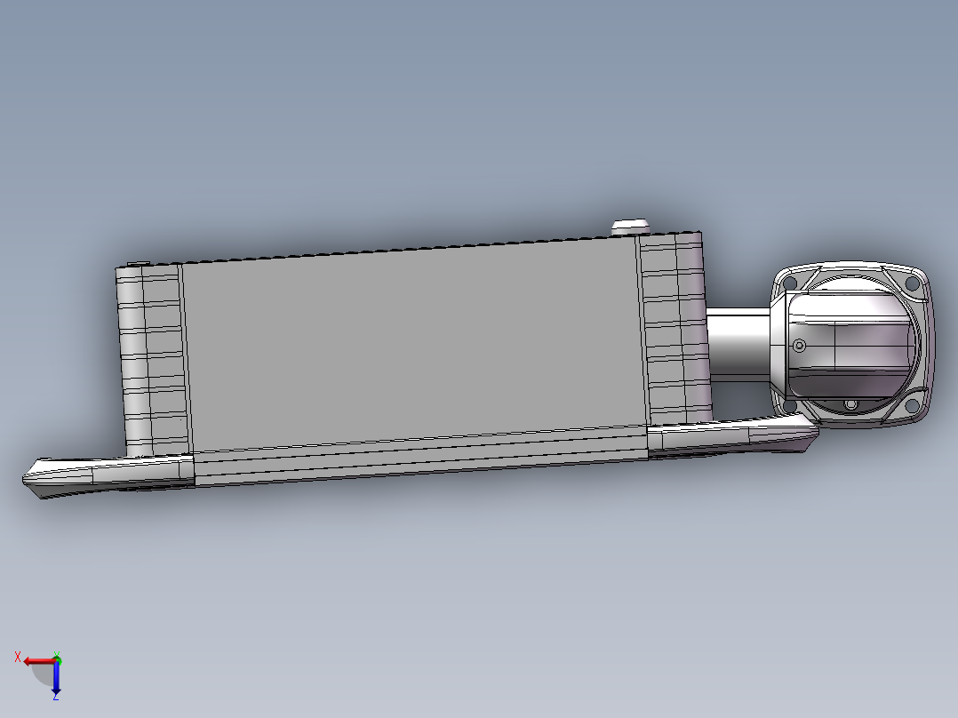 向上顶座+转角+箱体连接器+控制箱俯视图
