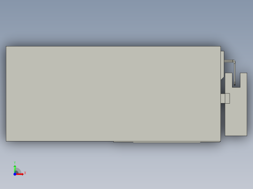 直线模组LHA6-S250-R-100W(16丝杆)设计图纸前视缩略图