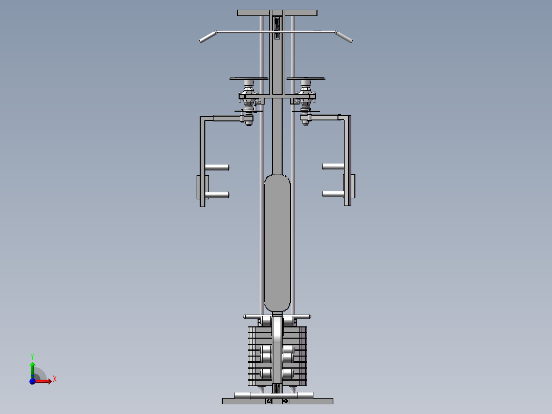 多功能运动设备前视图