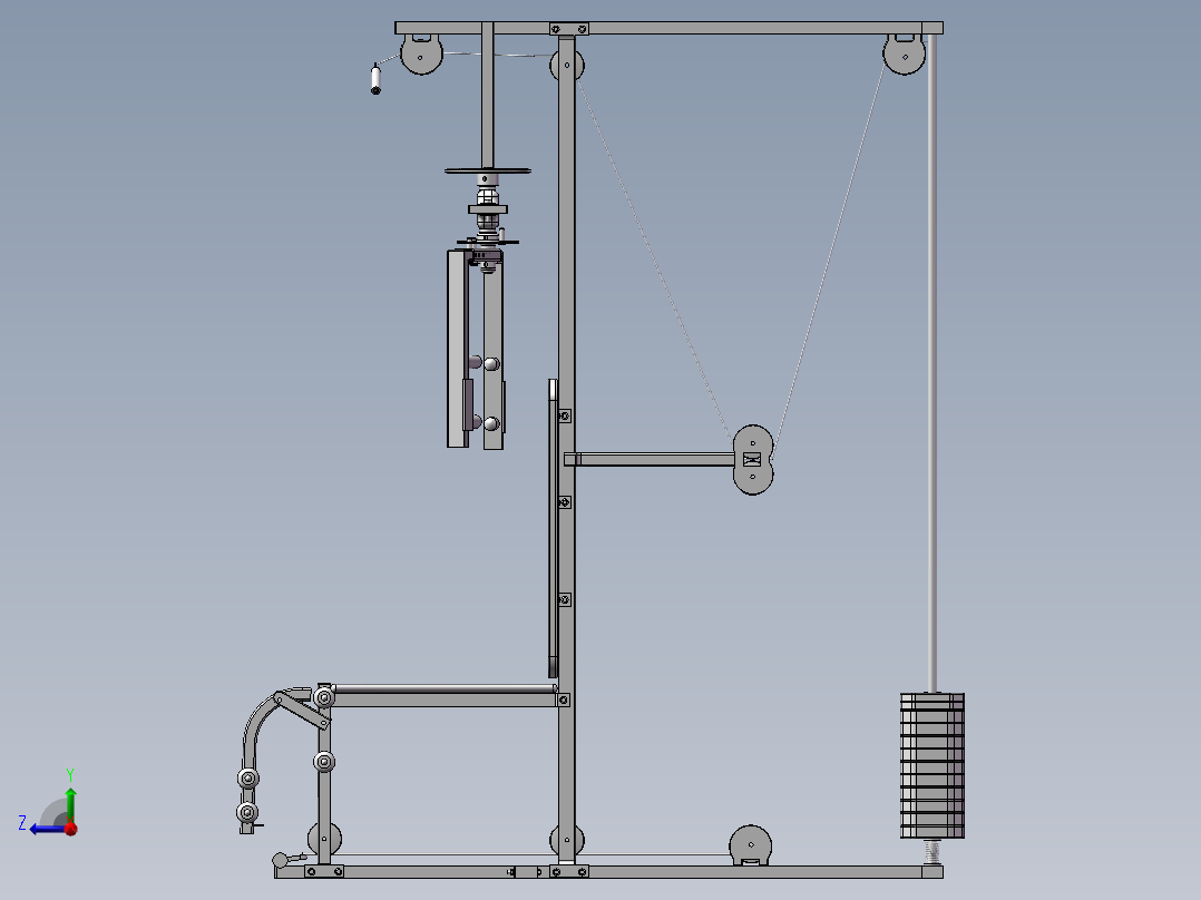 多功能运动设备右视图