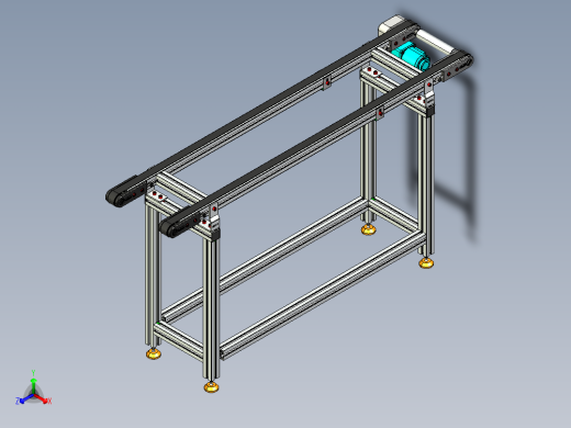 LE-XC4040-齿形同步线左边驱动正等轴测缩略图