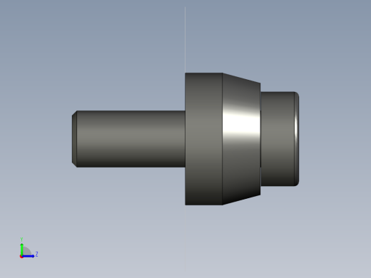 彈簧導梢SGC-3D多系列多零件图纸模型左视缩略图