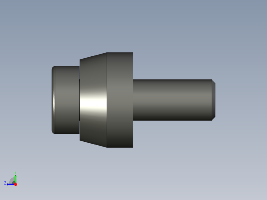 彈簧導梢SGC-3D多系列多零件图纸模型右视缩略图