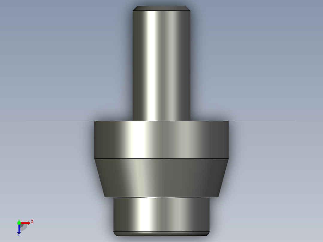 彈簧導梢SGC-3D多系列多零件图纸模型俯视图