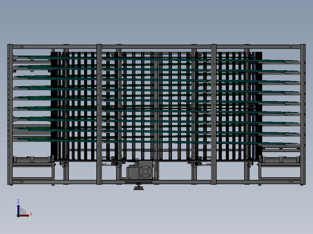 食品冷却烘培输送冷却螺旋塔1444054==115前视图