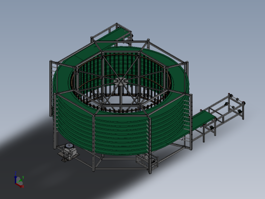 食品冷却烘培输送冷却螺旋塔1444054==115正等轴测缩略图