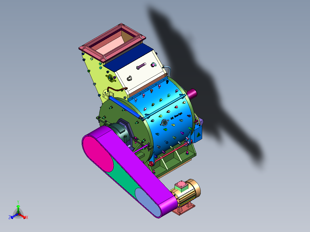 大型岩石破碎机器