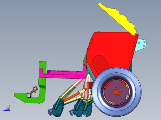 阿玛松悬挂式机械播种机右视缩略图