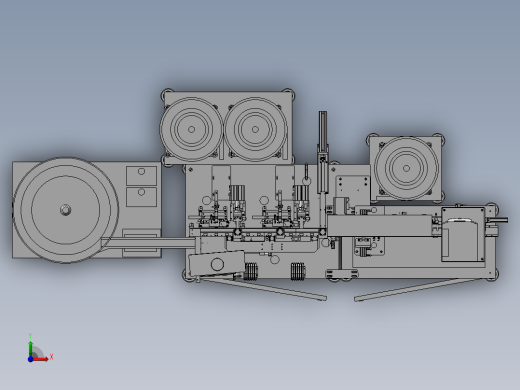 USB端子自动组装机3 自动化设备3D图纸3D模型前视缩略图