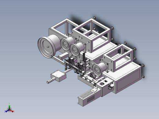 USB端子自动组装机3 自动化设备3D图纸3D模型正等轴测缩略图