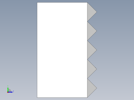 夾爪(方型)HS-3D多系列多零件图纸模型左视缩略图
