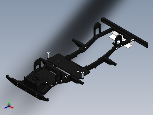 Gelande II D90铝制履带式底盘正等轴测缩略图