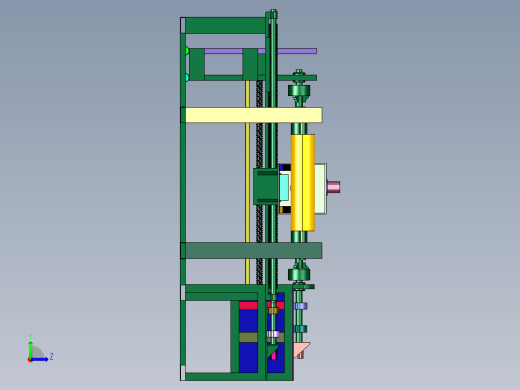 碳纤维电机转子大张力缠绕机左视缩略图