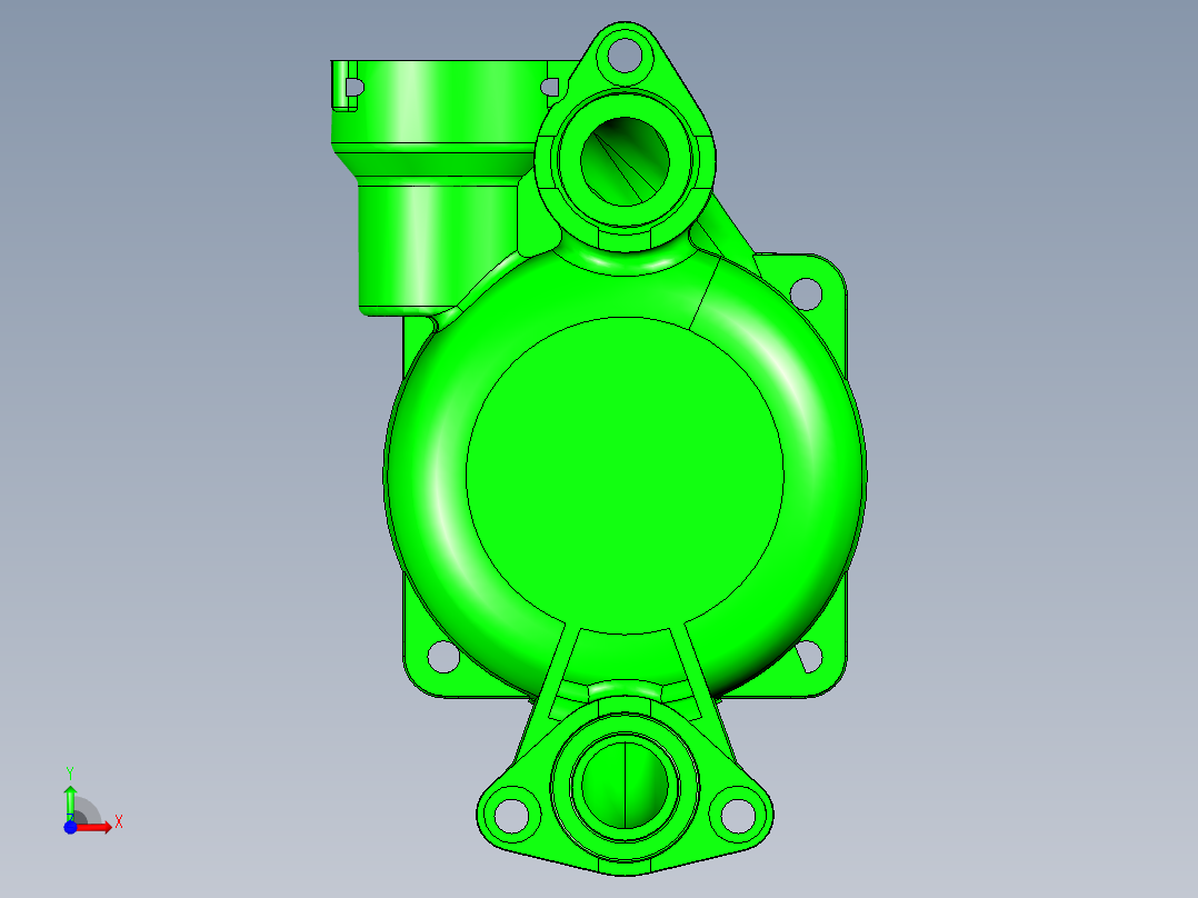 大型塑胶件设计参考模型-injection-mold-example-48前视图