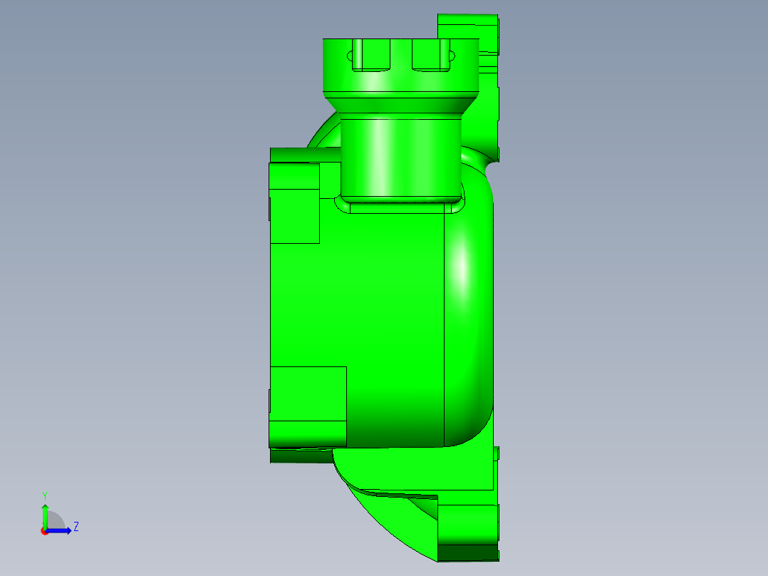 大型塑胶件设计参考模型-injection-mold-example-48左视图