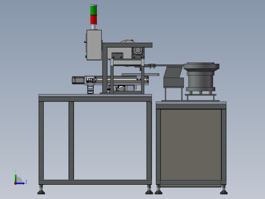 双振动盘包装机（凸轮机构）左视缩略图