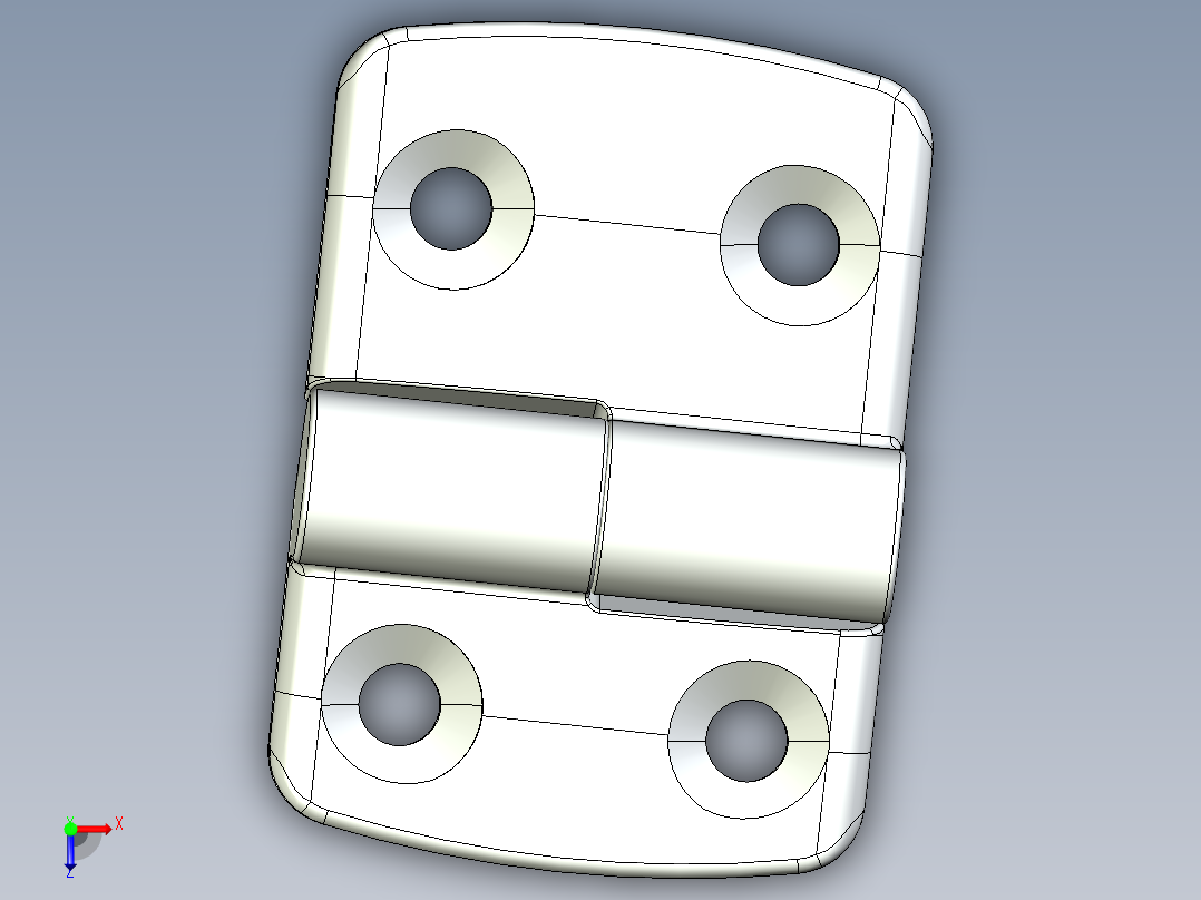 型材-KJN 30-40 DETACHABLE COMBI HINGE RIGHT 095K3040R00俯视图