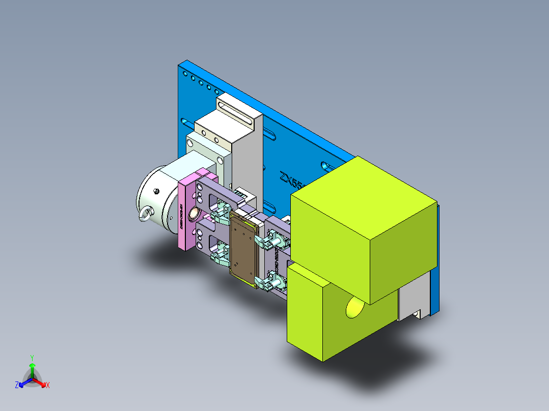 ZX550-笔记本CNC工装夹具三维模型CNC3-0516主视图