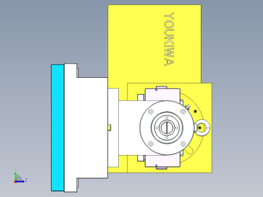 ZX550-笔记本CNC工装夹具三维模型CNC3-0516左视缩略图