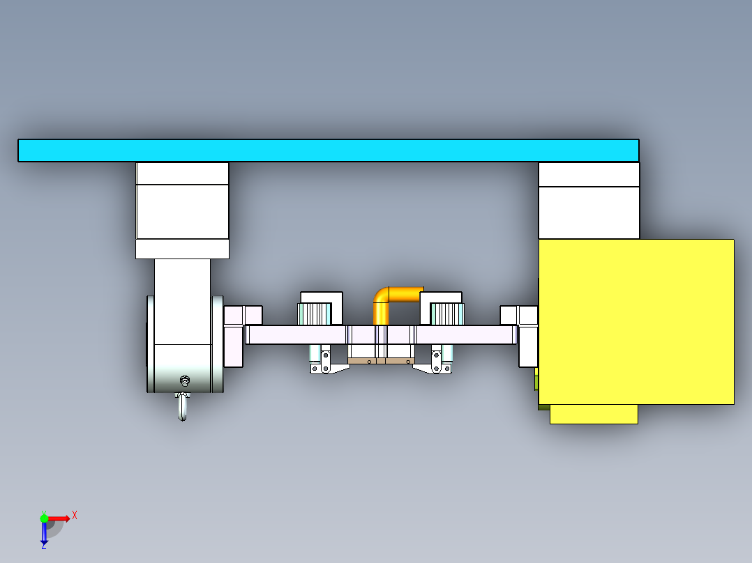 ZX550-笔记本CNC工装夹具三维模型CNC3-0516俯视图