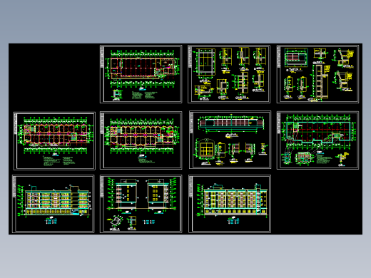 轮班宿舍楼建筑图