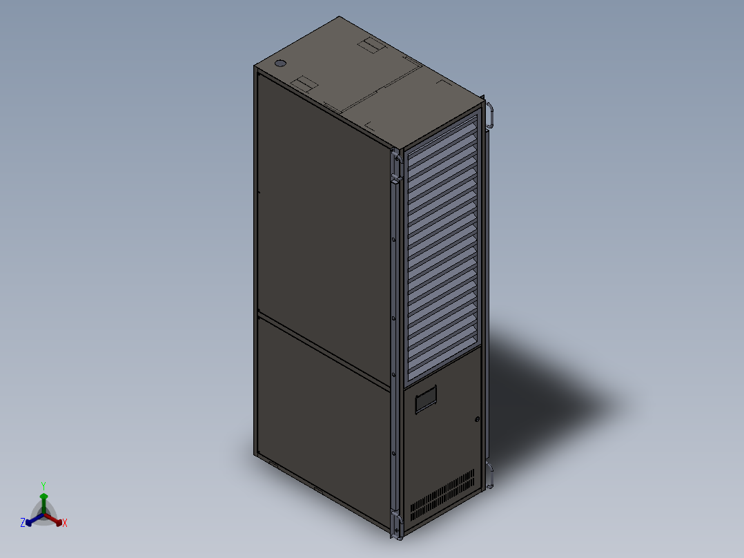 除尘除湿机sw18可编辑正等轴测图