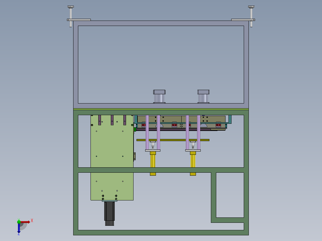 密封条锯切式裁断机sw18可编辑俯视图