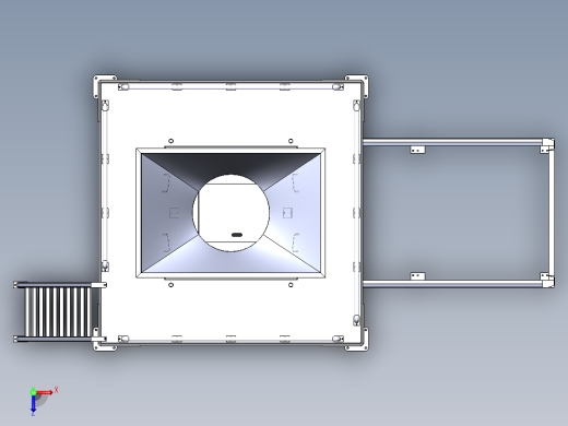 吨袋打包机（sw18可编辑+工程图）俯视缩略图